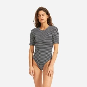 Everlane Bodysuit short sleeve crew neck